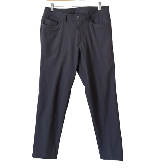 Lululemon Pants Mens 32 ABC Classic-Fit 5 Pocket Pant 31"L Warpstreme Charcoal - Picture 1 of 6